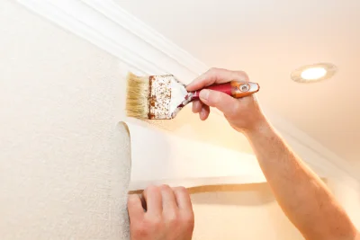 Pose de papier peint à Nohant-Vic — revêtements muraux et toiles de verre